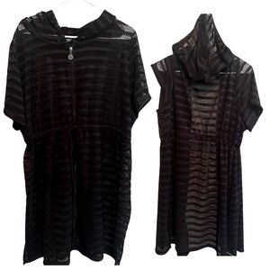 Catherines Bathing Suit Cover-UP Black Size S/XL